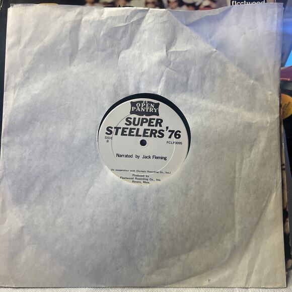 Pittsburgh Super Steelers 1976 NFL Vinyl LP Football ULTRASONIC CLEAN EX! - Picture 7 of 7